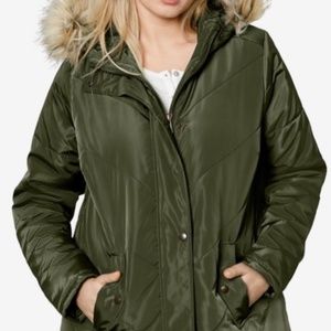 NIP ELLOS Womens Hooded Parka Size 14 (17)